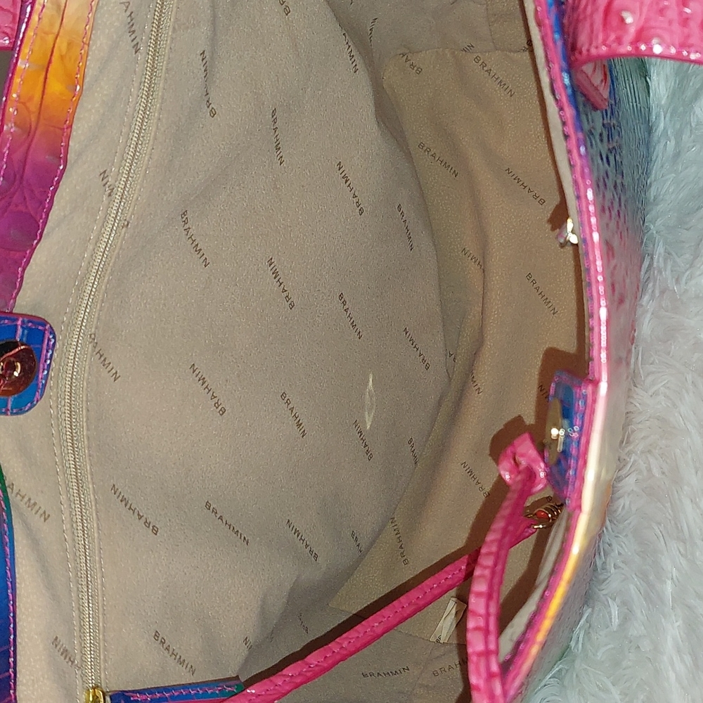 Brahmin Croc-Embossed Tote and Pouch Set
*limited offer free leather jacket * - Picture 12 of 16